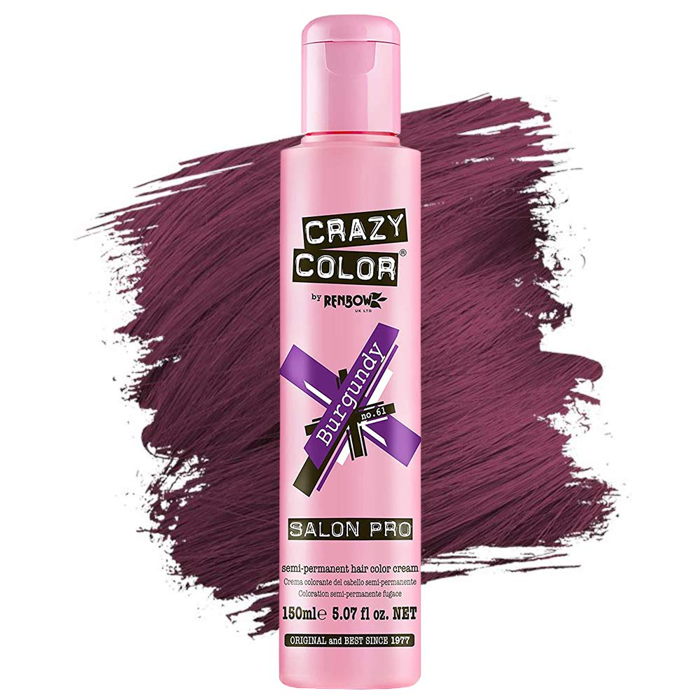 Primary image for Crazy Color Semi Permanent Conditioning Hair Dye - Burgundy, 5.1 oz