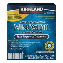 Kirkland Minoxidil 5% Extra Strength Men Hair Growth Solution - 6 month supply - £31.59 GBP