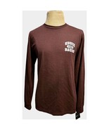 Eddie Bauer 1920 Burgundy Mens M Long Sleeve Graphic T Shirt - $24.75