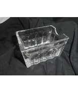 MCM Clear Solid Glass Sugar Sweetener Packet Toothpick Holder Rectangle ... - £7.77 GBP