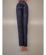 VNTG Dark Blue Denim Jeans Pants elastic waist tight ankle for 11.5&quot; DOLL  - £14.12 GBP