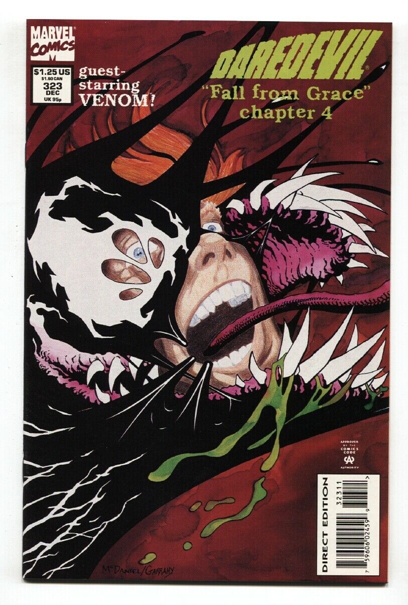 DAREDEVIL #323 VENOM cover-comic boom Marvel-1993 - £22.31 GBP