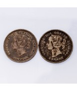 Plein De Deux Canada 5C Argent Pièces, Y Compris 1891 IN VF, 1897 IN XF ... - $66.09