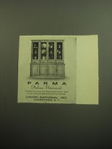 1958 Union-National Parma Furniture Ad - China Cabinet - £14.78 GBP