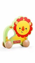 Fisher Price Wooden Wood Toy My First Rolling Lion Push Along Toy 12 months + - £25.71 GBP