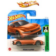 Hot Wheels 2024 DeLorean Alpha5 Copper HW Green Speed Short Card with Case - $440.75 MXN