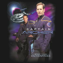 Star Trek Enterprise Captain Archer Collage T-Shirt Size 3X NEW UNWORN - £17.47 GBP