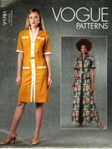 Vogue V1781 Misses Button Front Dresses Size 16 to 24 Uncut Sewing Pattern - £18.18 GBP