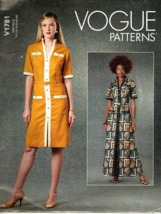 Vogue V1781 Misses Button Front Dresses Size 16 to 24 Uncut Sewing Pattern - £17.32 GBP