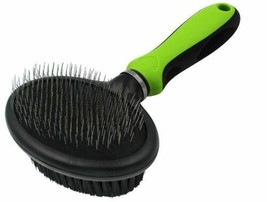 Pet Life ® Flex Series 2-in-1 Dual-Sided Slicker and Bristle Grooming Pet Brush - £13.58 GBP