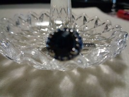 Fashion Ring - Size 8 1/2 (new) Sapphire Blue - £7.02 GBP