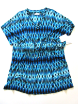NWT Calvin Klein Adriatic Blue Kimono Sleeve Drawstring Waist Jersey Dre... - $24.00