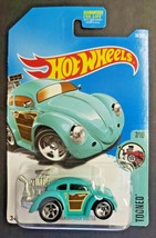 2016 Hot Wheels Volkswagen Blue /Teal Tooned Woodie   #74 HW14 - £4.01 GBP