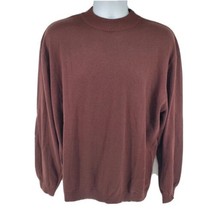 Lavane Sweater Men&#39;s Size XL Brown Mock Neck Long Sleeve - $24.70