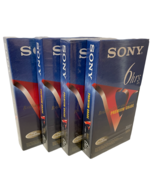  Sony Premium Grade 6 Hour T-120 Video Cassette Tapes VHS Blank Lot Of 4... - £12.77 GBP