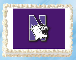 Northwestern Edible Image Topper Cupcake Cake Frosting 1/4 Sheet 8.5 x 11&quot; - £9.20 GBP