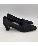 Salvatore Ferragamo Women&#39;s Shoes Heels Ribbed Leather Size 6.5 AA Narro... - £53.61 GBP