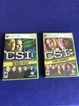 CSI: Crime Scene Investigation Xbox 360 Lot - Deadly Intent + Hard Evidence - £14.52 GBP