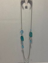 Fashion Jewelry Aqua Blue Necklace with Matching Earings New - £6.75 GBP