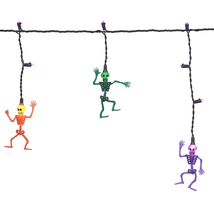 Skeleton Icicle Lights, 10CT, Purple and Warm White LED, 6Ft, Halloween ... - $414.72 MXN