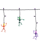 Skeleton Icicle Lights, 10CT, Purple and Warm White LED, 6Ft, Halloween ... - $414.72 MXN