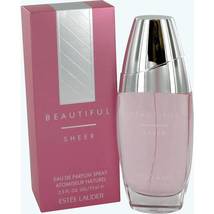 Estee Lauder Beautiful Sheer Perfume 2.5 Oz/75 ml Eau De Parfum Spray/New image 2