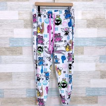 Space Jam A New Legacy Fleece Joggers Pajama White Allover Print Womens ... - £14.05 GBP