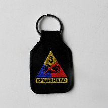 Us Army 3rd Armored Division Embroidered Key Chain Key Ring 1.75 X 2.75 Inches - £4.51 GBP