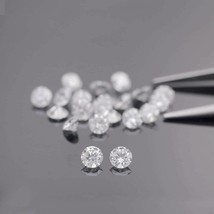 12 Rond Blanc Naturel Desseré Diamant 1.2mm Chaque I2-I3 Clarté - £43.19 GBP