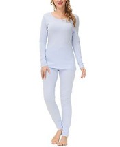 INK+IVY Womens 2-Pieces Loungewear Set Color Arctic Ice Size M - £45.39 GBP