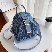 3 In 1 Luxury Designer Women&#39;s Small Backpack Cloth PU Leather Backpacks for Sch - £39.72 GBP