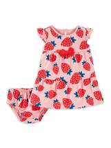 Child of Mine by Carter&#39;s Baby Girl Strawberry Bodysuit Dress - £13.57 GBP