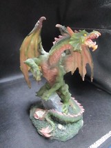 Arcadia Summit California green dragon figurine 9&quot; - £23.94 GBP