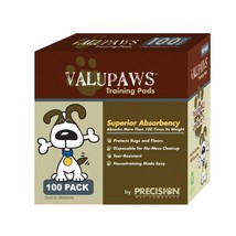 Precision Pet Products ValuPaws Training Pads White 1ea/100 pk, 22 In X 22 in - £42.69 GBP