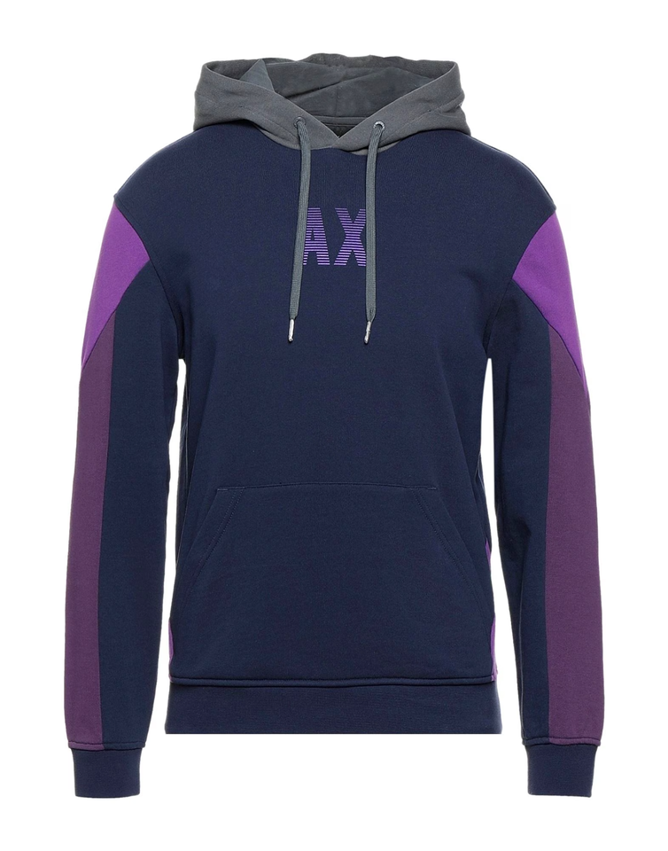 A|X ARMANI EXCHANGE Men's Drawstring Iridescent Logo Hoodie Sweatshirt SMALL NWT - $89.00