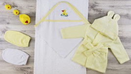 Hooded Towel, Bath Mittens And Robe - $24.37