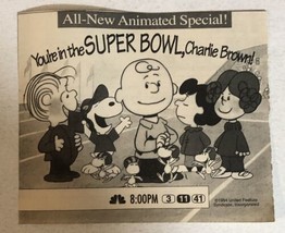 You’re In The Super Bowl Charlie Brown Tv Guide Vintage Print Ad Tpa11 - £4.79 GBP