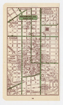 1951 Original Vintage Map Of Richmond Virginia Downtown Business Center - £14.99 GBP