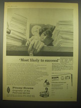1965 Pitney-Bowes Postage Meter Ad - Most likely to succeed - $18.49