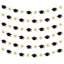 Large Glitter Graduation Garland For Graduation Party Supplies, No Diy - £15.81 GBP