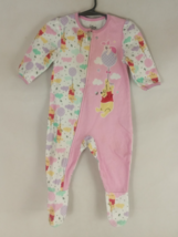 Disney Baby Winnie the Pooh Long Sleeve Bodysuit Sleeper 12 Months - $110.08 MXN