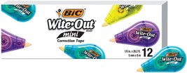 Bic Wite-Out Brand Mini Correction Tape, 16.4 Ft\., 12-Count Pack Of White - £28.26 GBP