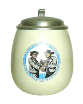 Egerer Grandau Reichardt Augsburg Holsten Scherdel 0.5L lidded German Be... - $14.50