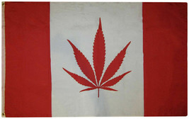 3X5 Canada Weed Marijuana Pot Leaf 3&#39;X5&#39; Rough Tex 100D Oxford Polyester Flag - £12.48 GBP