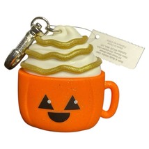 Bath &amp; Body Works PUMPKIN SPICE LATTE pocket holder keychain  x1 - $12.86