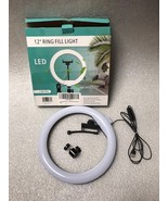 LED 12-Inch Ring Fill Light w/ Phone Holder - €14,38 EUR