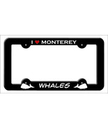 I Love Monterey Sea Otters Novelty Metal License Plate Frame - £15.14 GBP