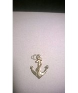 1&quot; Silver Tone Anchor Pendant - $76.14 MXN
