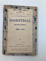 1940-1941 Official Basketball Guide for Women and Girls with Official Ru... - £18.64 GBP