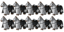 Hospitaller Warhorse Military Order Custom Minifigure Toys - £3.90 GBP+